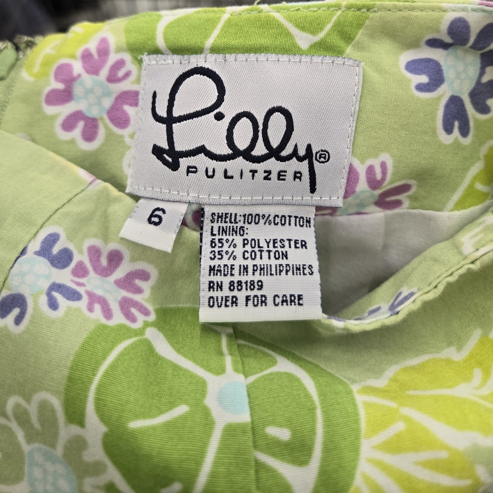 Lilly Pulitzer Lime Twist skirt size 6